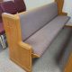 Upholstered Church Pews